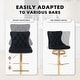 preview thumbnail 78 of 125, Velvet Upholstered Nailheads Tufted Swivel Bar Stools (Set of 6)