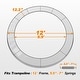 preview thumbnail 7 of 9, ExacMe Trampoline Pad Replacement, Round Safety Spring Cover 10 12 14 15 16 Foot, Orange