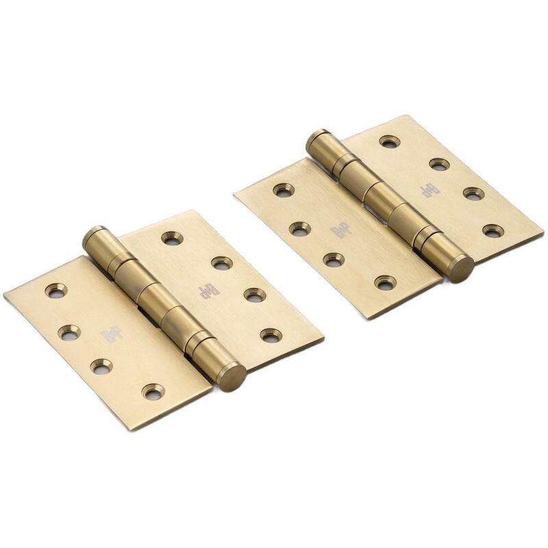 Buster + Punch NHG-051856 Pair of (2) - 4" x 4"" Ball Bearing Butt - Brass