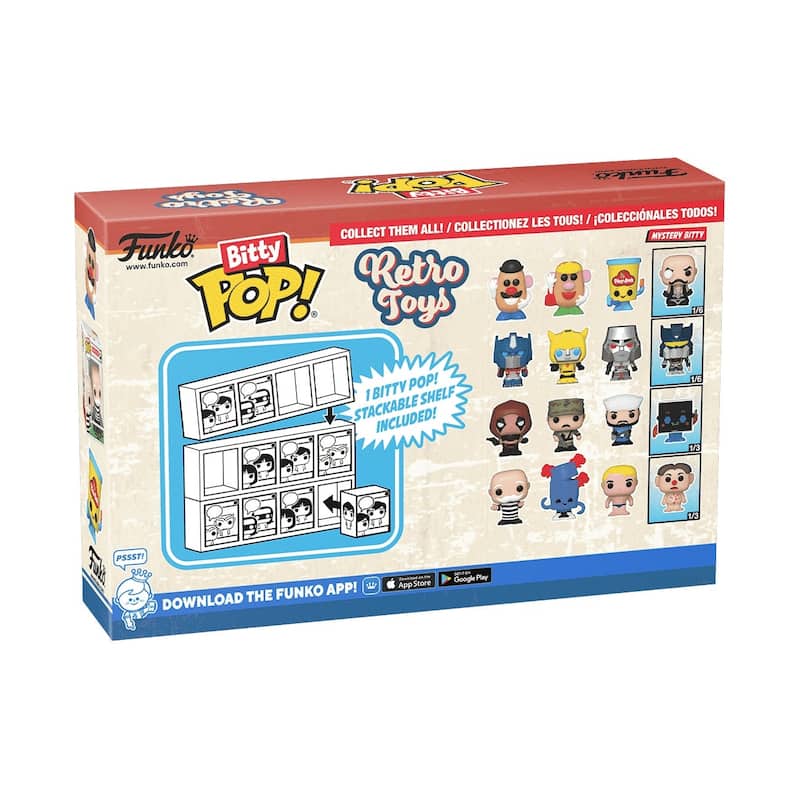 Funko POP! Bitty Retro Toys, 4-Pack, Series 1 - Multi-Color