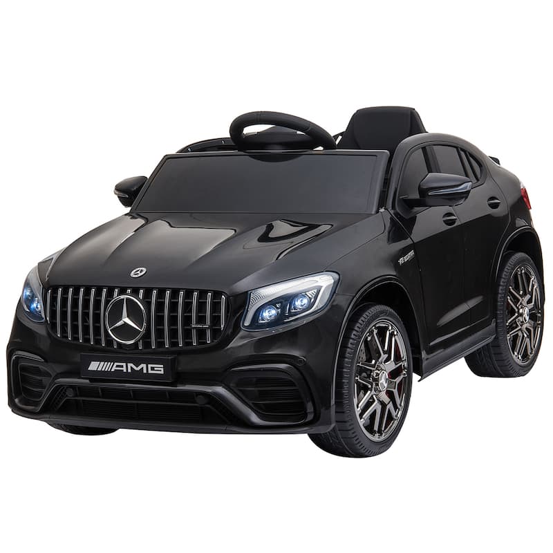 Ride on Sports Car with Seat Belts, Parent Remote Electric Car for Kids, Electric Vehicle Toy with Steering Wheel