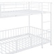 preview thumbnail 14 of 30, Kids Metal Bunk Bed with Slide and Guardrails