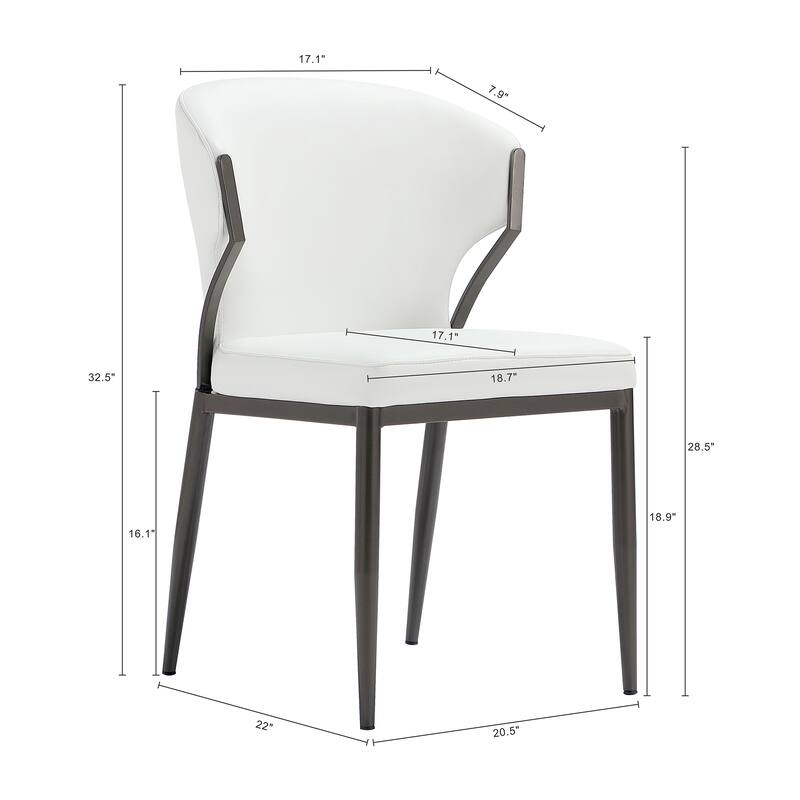 Manhattan Comfort Kirsten Camel Leatherette Dining Chair