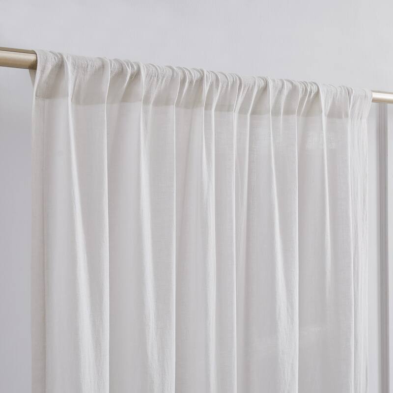 Brooklyn Loom Flax Linen Window Curtain Pair