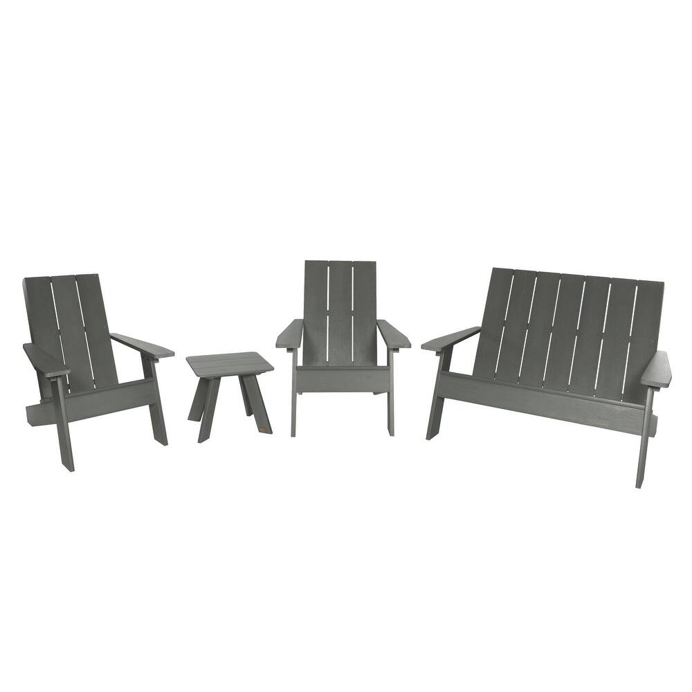 Italica Modern 4-piece Adirondack Patio Set