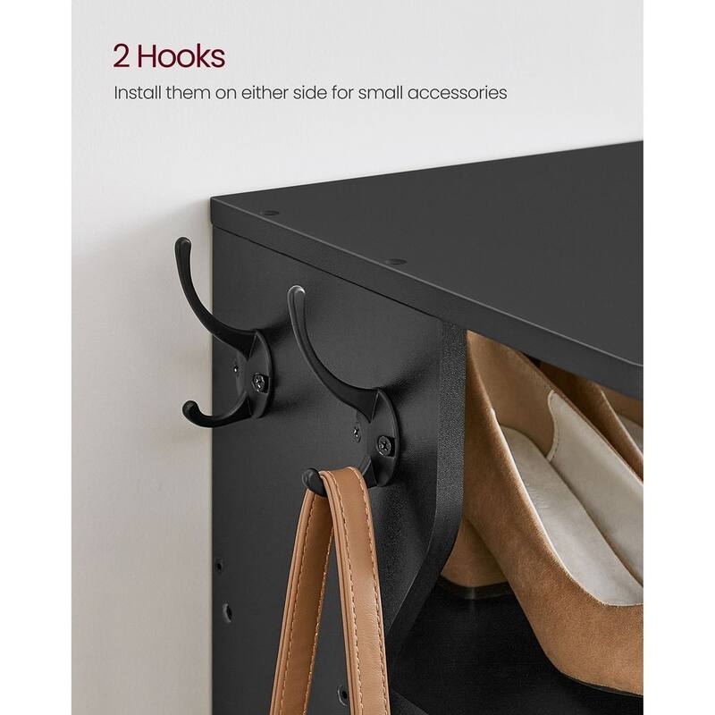 Metal Space-Saving 7-Tier Slim Shoe Storage Rack with Durable Shelves - 11.8”D x 10.4”W x 43.5”H