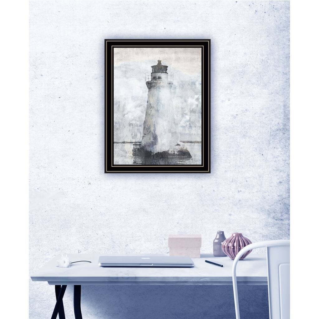 TrendyDecor4U Contemporary "Lighthouse" Framed Print Wall Art