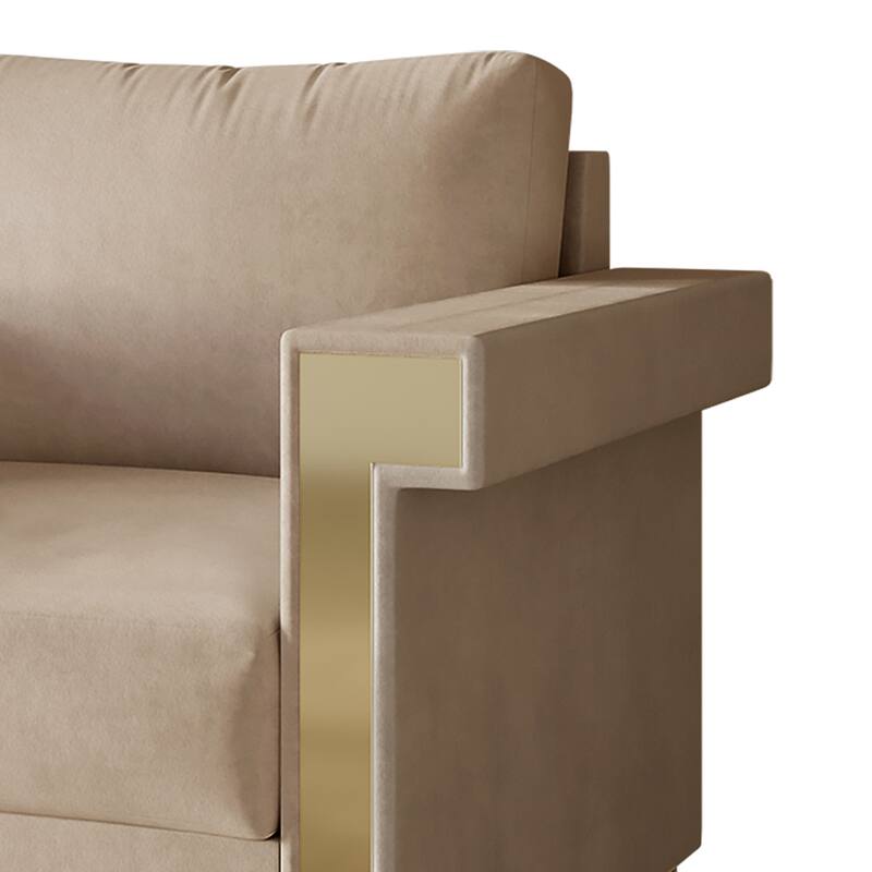 CraftPorch Luxurious Velvet Upholstered Arm Chair