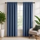 preview thumbnail 68 of 82, Deconovo 2-Pack Thermal Room Darkening Rod Pocket Curtains 42W x 63L - Stone Blue