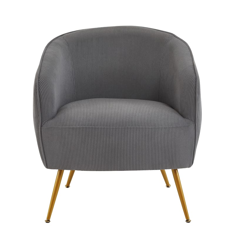 Modern Corduroy Channel Living Room Chair