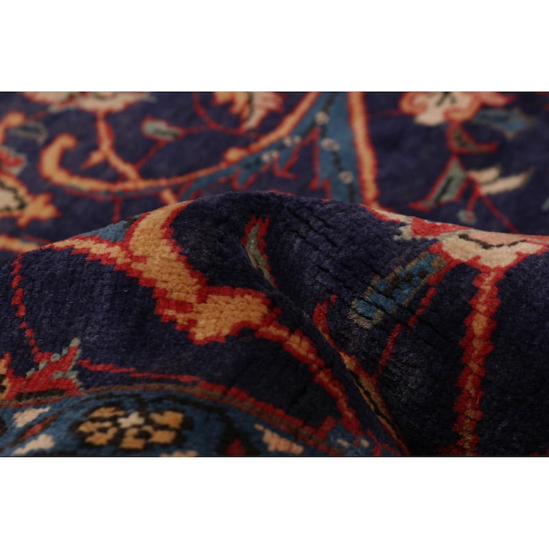 ECARPETGALLERY Hand-knotted Kayseri Vintage Navy Wool Rug - 3'7 x 10'1