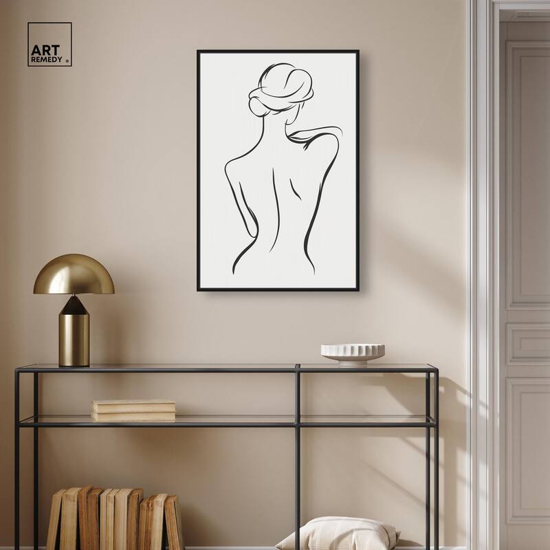 Woman in Contour III Canvas by Art Remedy