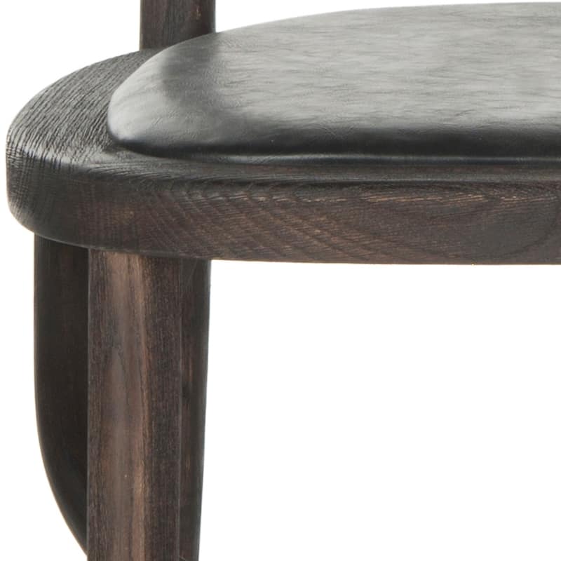 SAFAVIEH Tierra Country Classic Dining Antique Black Dining Chair (Set of 2) - 18Wx19Dx32H