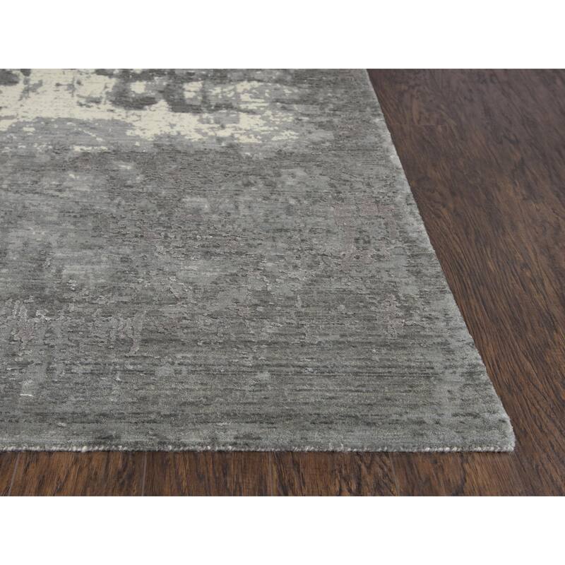 Alora Decor Radiant Abstract Distressed Wool Blend Rug