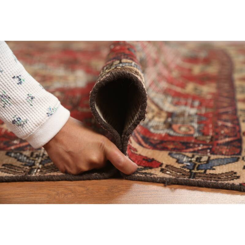 Hand Knotted Oriental 100% Wool Carpet Traditional Floral Oranges & Rust Bakhtiari Area Rug - 6' 2'' X 4' 7''