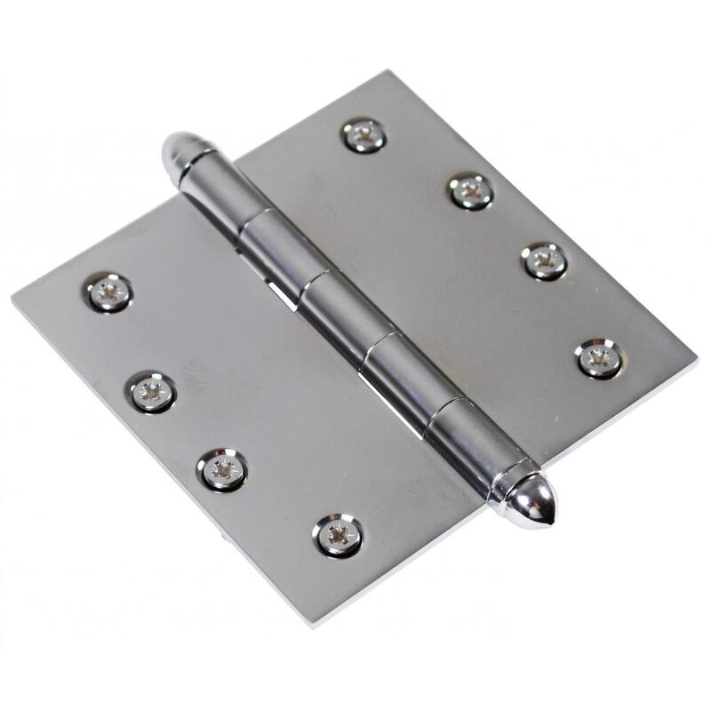 Chrome Solid Brass Cabinet Hinge Helmet Tip 4 Renovators Supply