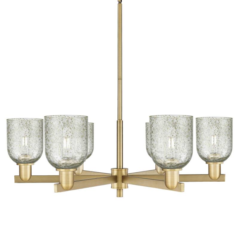 Innovations Lighting 716-6CR-11-35 Caledonia Chandelier Caledonia 6 - Brushed Brass / Mica