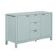preview thumbnail 5 of 11, Entryway Buffet Cabinet with Wave 2-Door and 3 Drawers, Adjustable Shelves for Stylish Storage