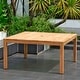 preview thumbnail 1 of 2, Amazonia Marina Teak Outdoor Patio Dining Table Brown