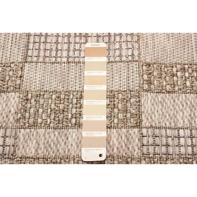 ECARPETGALLERY Machine Woven Bodhi Taupe Area Rug