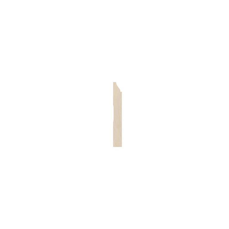 WM620: 9/16-in D x 4-1/4-in W x 96-in L Americraft Solid Hardwood Stain Grade Ogee Base Moulding