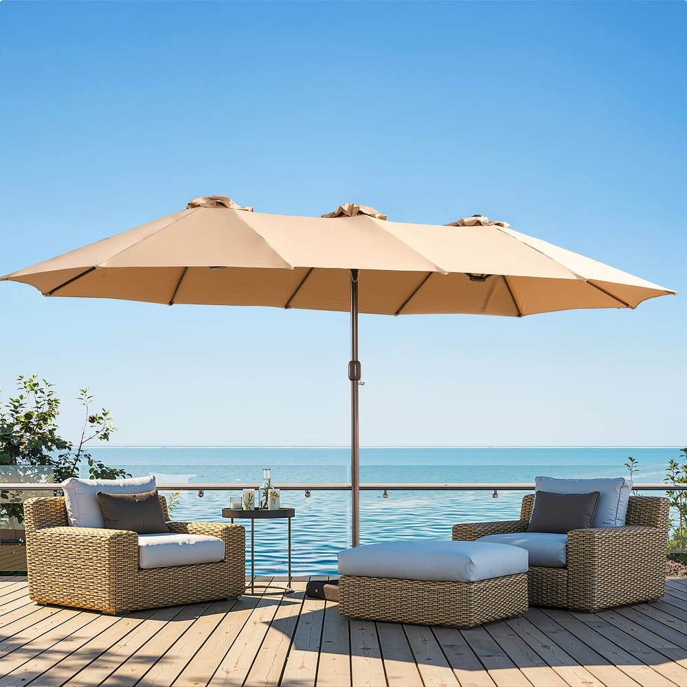 XIZZI Patio Umbrella Oversized Outdoor Shade with Base