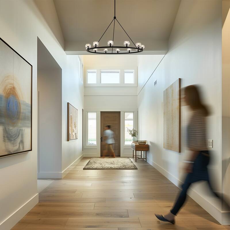 Aragon 12 Light Matte Black Chandelier