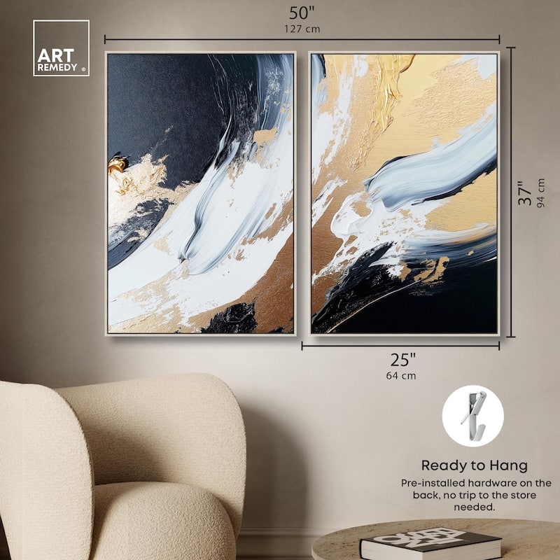 Forces II Canvas Set of 2 by Art Remedy