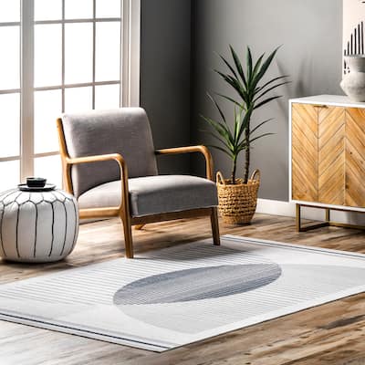 Nuloom Camila SpinClean Machine Washable Lunar Eclipse Area Rug