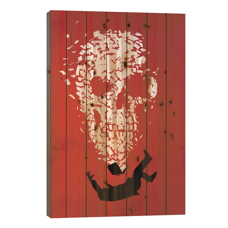 Paper Trail Print On Wood by Rob Dobi - Multi-Color - 40x26x1.5