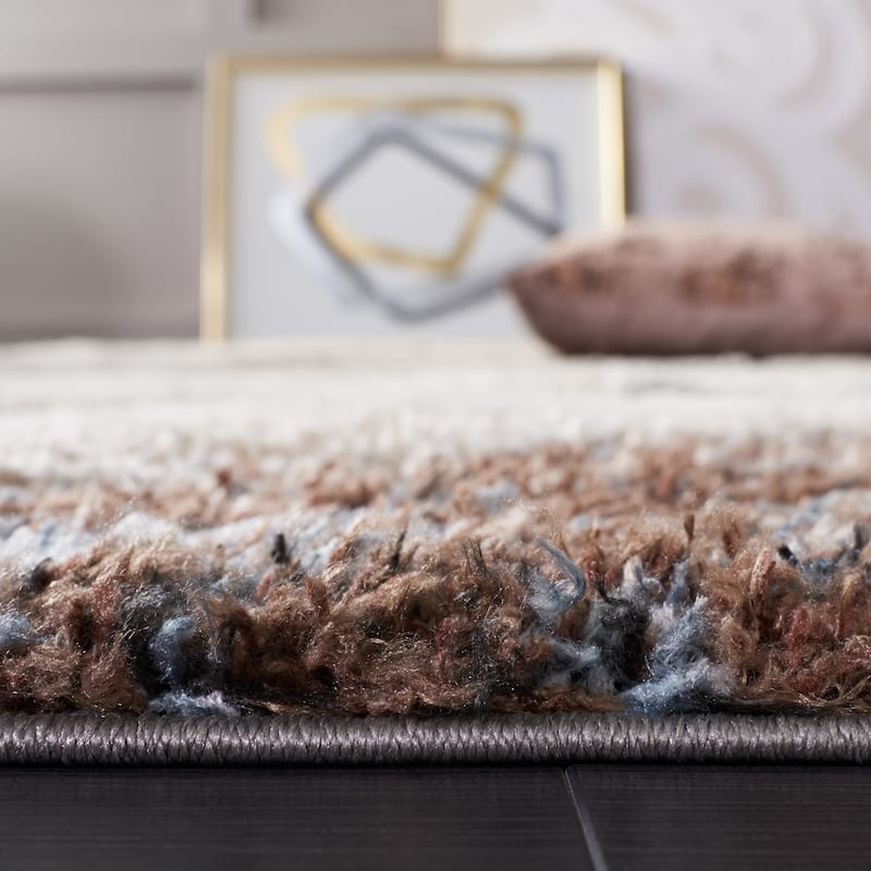 SAFAVIEH Hi-Lo Shag Leesa Modern 1.6-inch Thick Rug