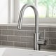 preview thumbnail 117 of 149, Kraus 2-Function 1-Handle 1-Hole Pulldown Sprayer Brass Kitchen Faucet KPF-2620 - 15 1/4" Height (Oletto collection) - SFS - Spot Free Stainless Steel