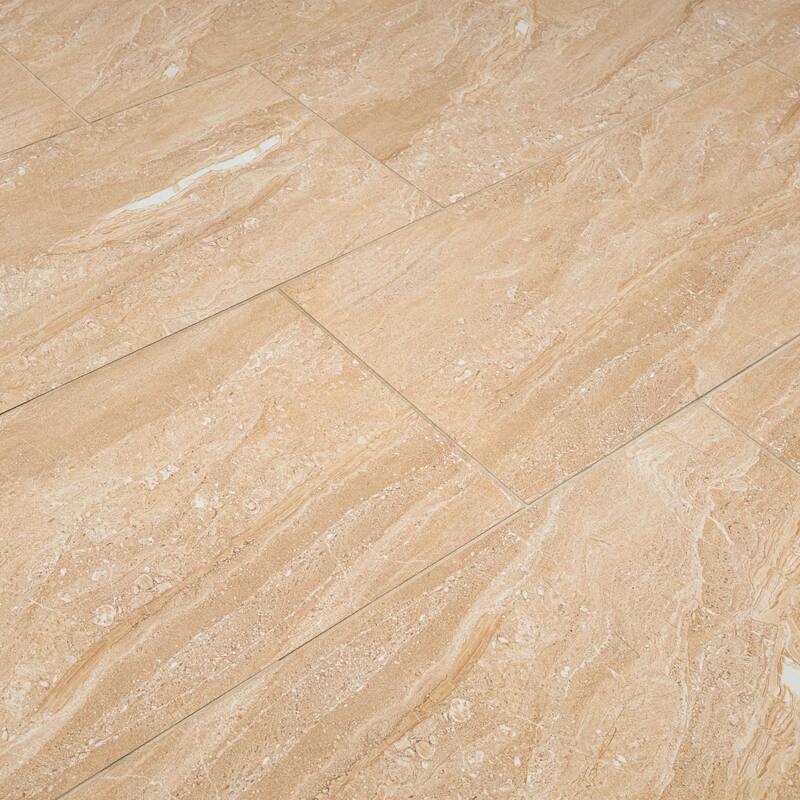 Ackland AKNPTAZI12X24P-PL Azira - 12" x 24" Porcelain Solid Floor Tile