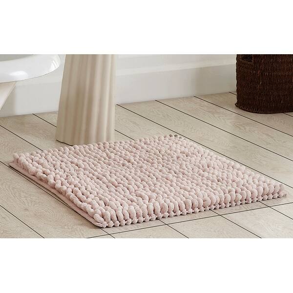 Shop Better Trends Noodle Collection Polyester Chenille Handwoven Tufted Bath Mat Rug On Sale Overstock 25737936
