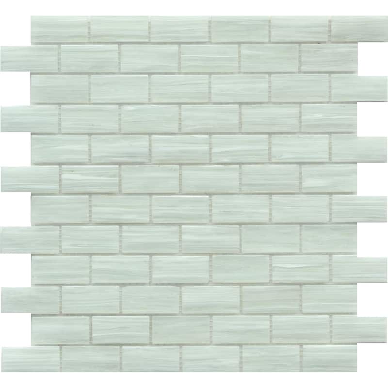 Emser Tile W87SWIR1212MOFP Swirl - 12" x 12" Rectangle Brick Wall Tile - Pearl
