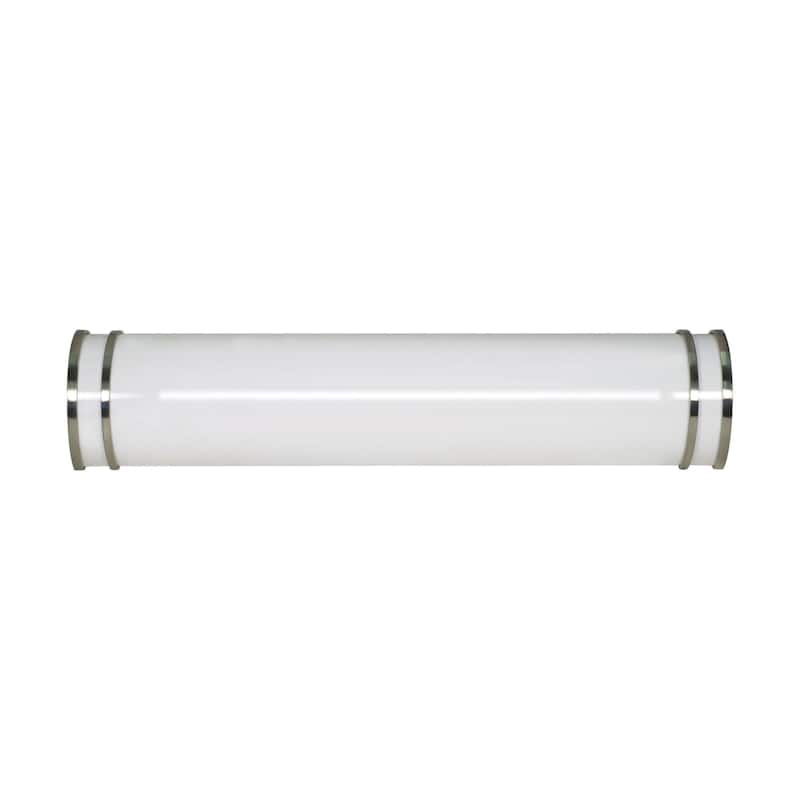 Roseto NVBF17905 Boundless 25" Wide LED ADA Bathroom Bath Bar with - Brushed Nickel