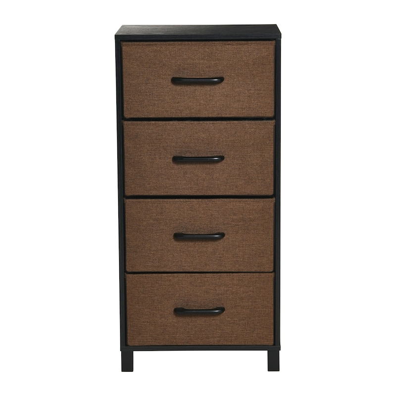 Household Essentials Dresser Tower Chest with 4 Storage Drawers