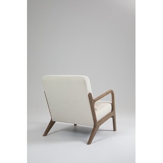 Modern Accent Chair with Wood Frame with Waist Cushion - Bed Bath ...