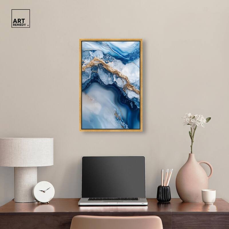 Molten Topaz II Canvas by Art Remedy