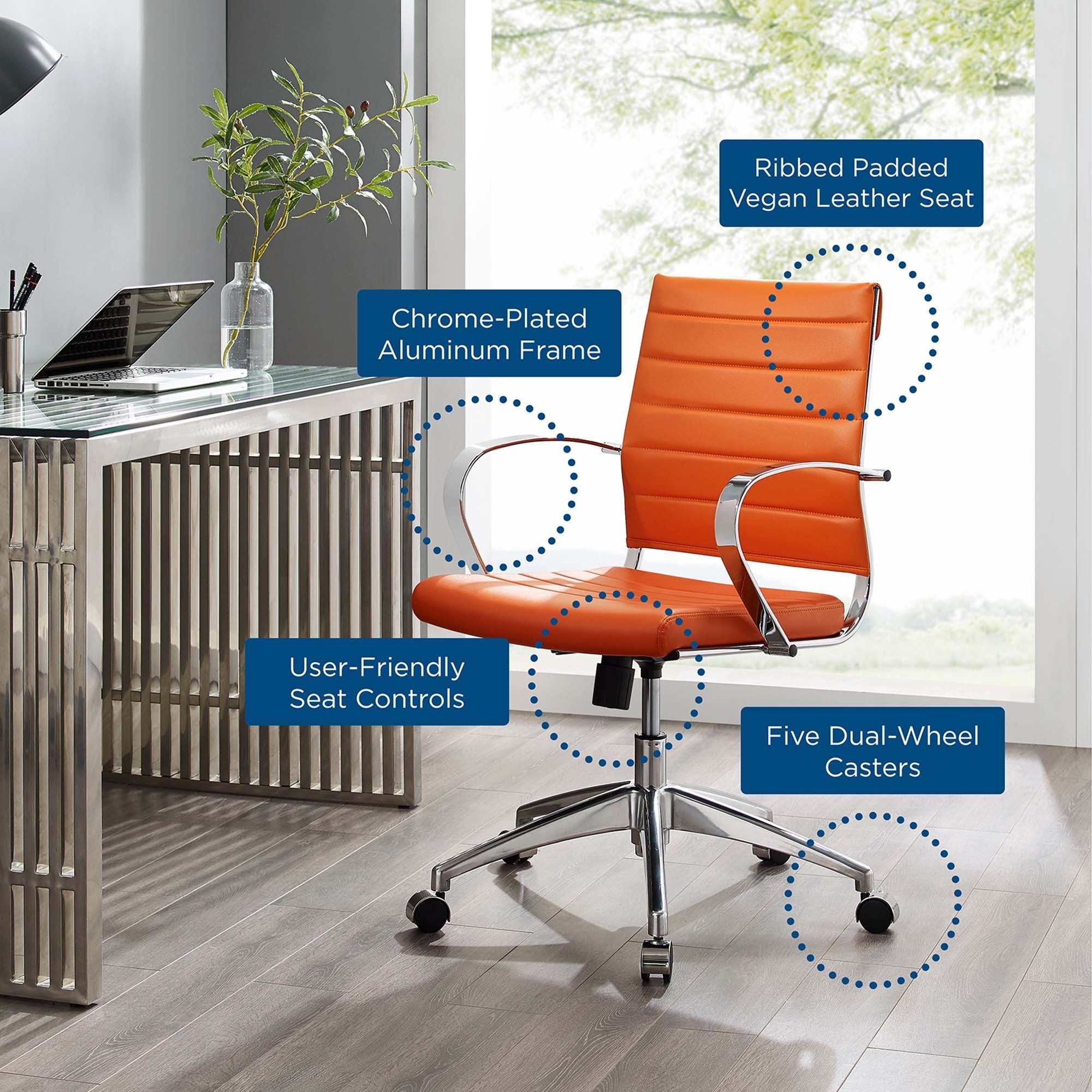 Modway jive mid sales back office chair