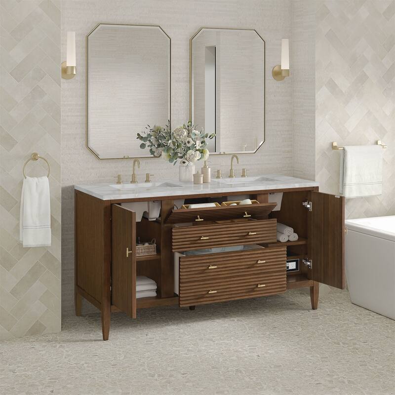 James Martin Vanities 485-V60D-FVSL Myrrin 60" Free Standing Double