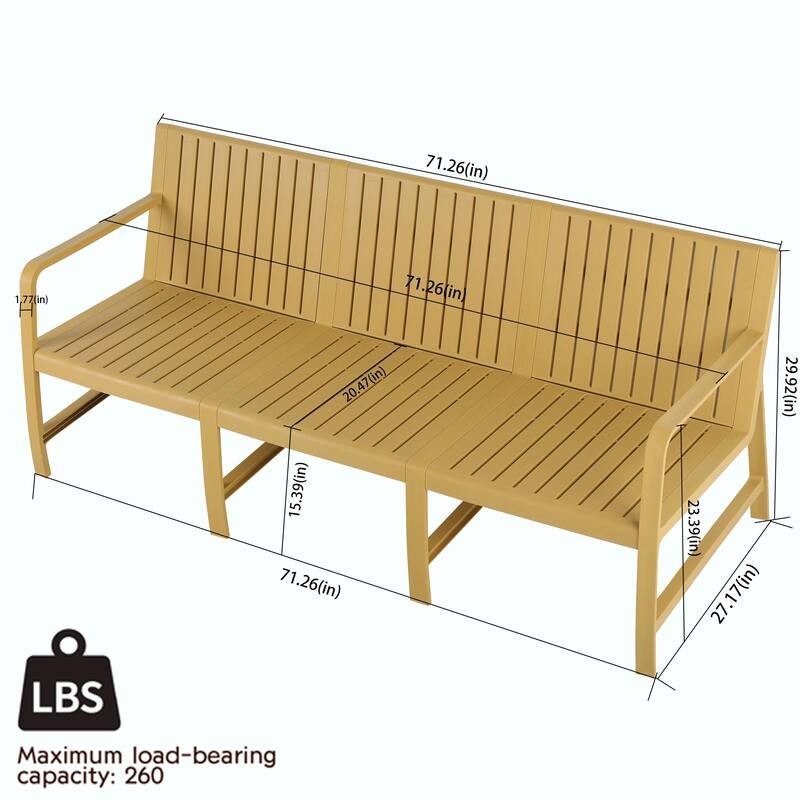Space-Saving Patio Furniture Set with UV-Resistant Fabric