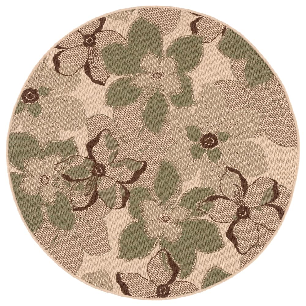 SAFAVIEH Courtyard Habiba Indoor/ Outdoor Waterproof Patio Backyard Rug