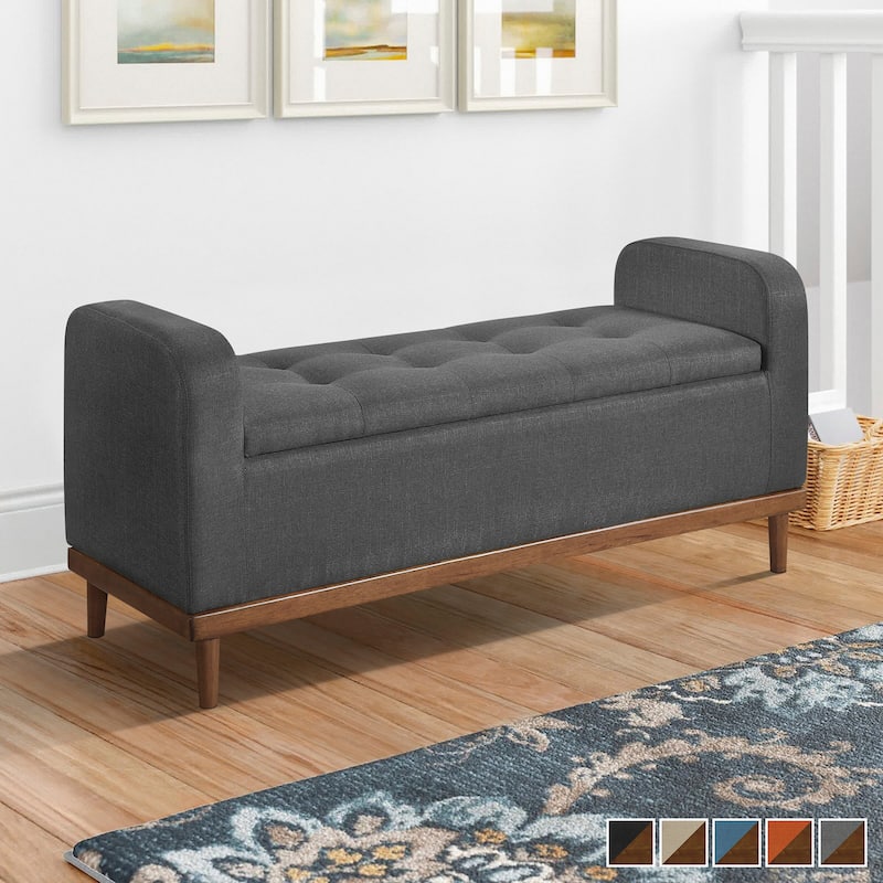 Brighton Fabric Lift Top Storage Bench