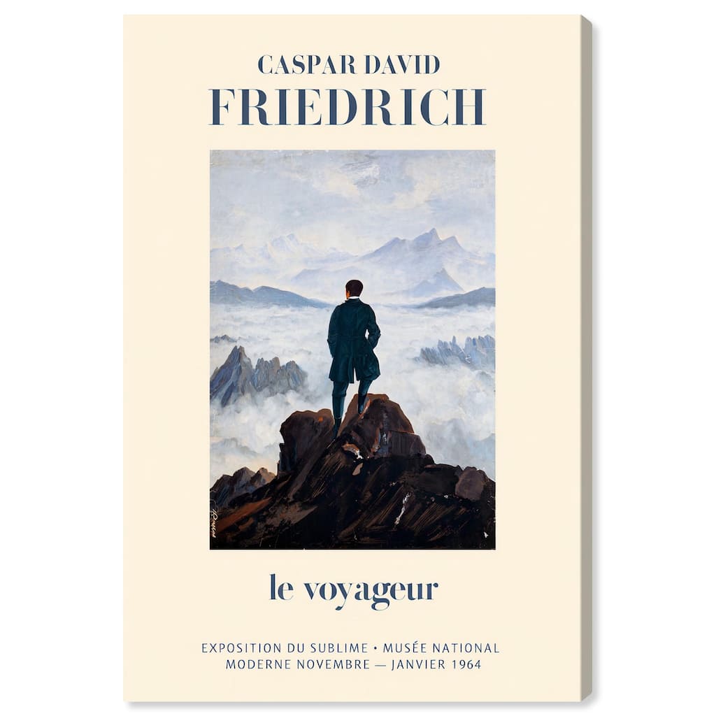 Wanderer in a Sea of Mist Canvas by Art Remedy, Gallery Wrapped
