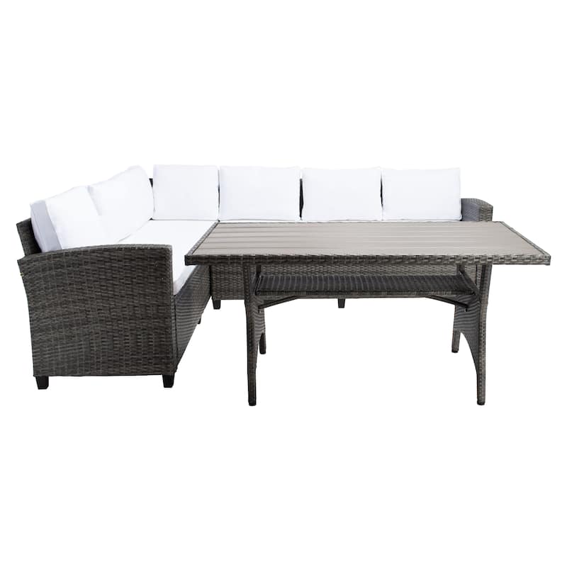SAFAVIEH Outdoor Living Jovita 3-Piece Sectional Set