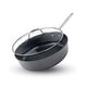 preview thumbnail 1 of 5, Gotham Steel Pro Ultra Ceramic 2X Nonstick 4 Qt Deep Sauté Pan with Lid Cookware