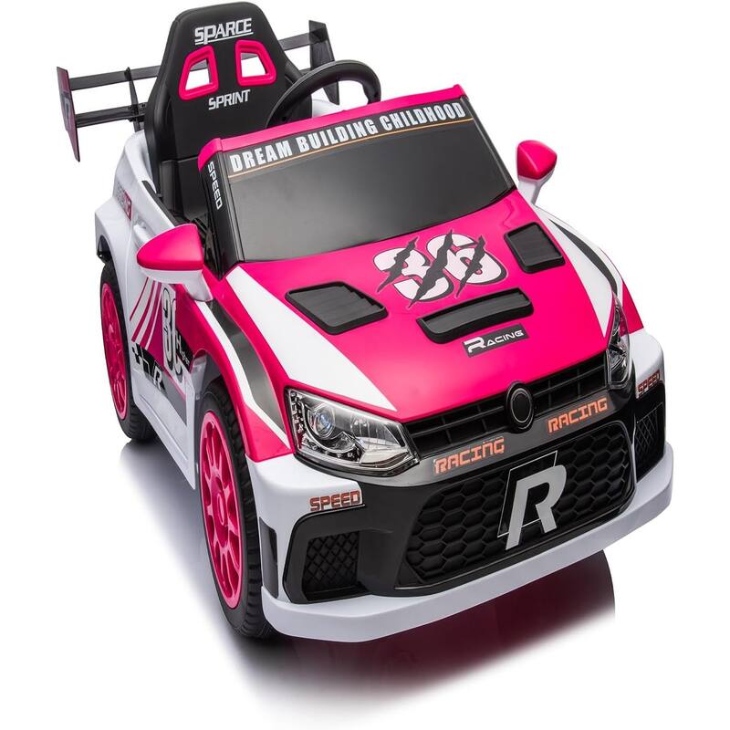 12V Kids Ride On Car with Remote Control,Battery Powered Pedal Vehicles Ride On Racing Drift Car for Kids