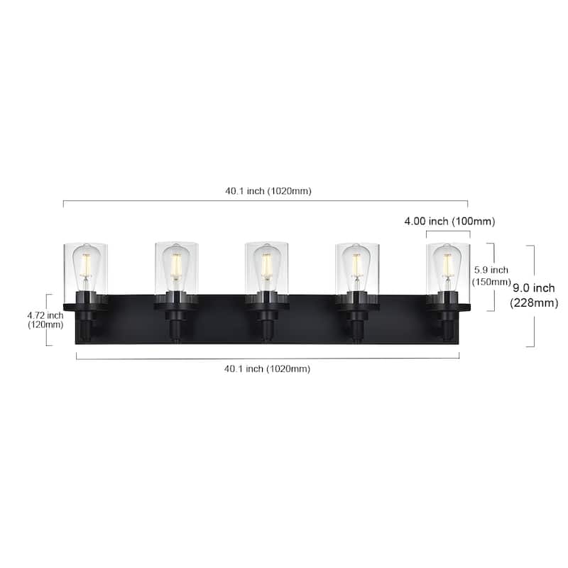 Modern Bathroom Lights with Clear Shape