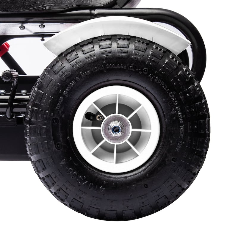 Outdoor Pedal Go Kart Ride-On Pedal Car with Adjustable Seat, All-Terrain Car Electric Vehicle with Handbrake